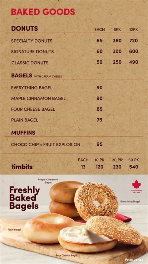 tim hortons pasay|Tim Hortons Menu .